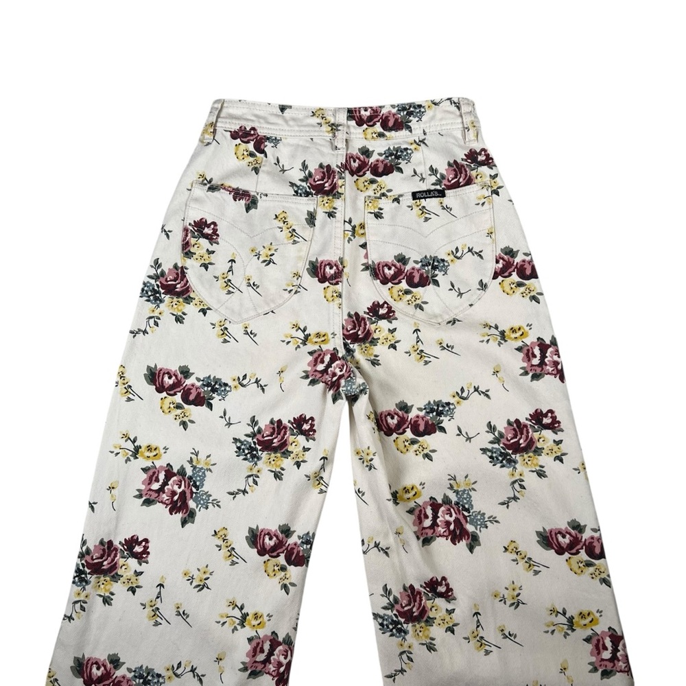 ROLLA’S High Rise Wide Leg Floral Print Jeans - Picture 10 of 16